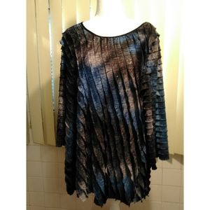 NOTATIONS WOMAN RUFFLE TOP-1X